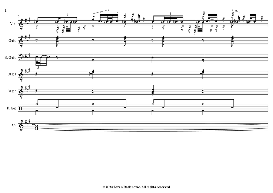 Ciocârlia (Ševa) - for band Ciocârlia (Ševa) - for band Large Ensemble scores gallery preview page 4