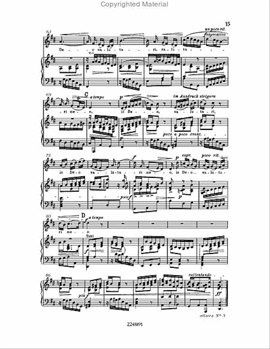 Magnificat in D major, BWV 243 Choir scores gallery preview page 15