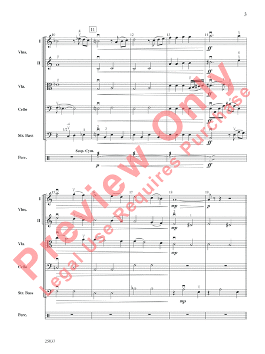 The Curse of Tutankhamun String Orchestra scores gallery preview page 4