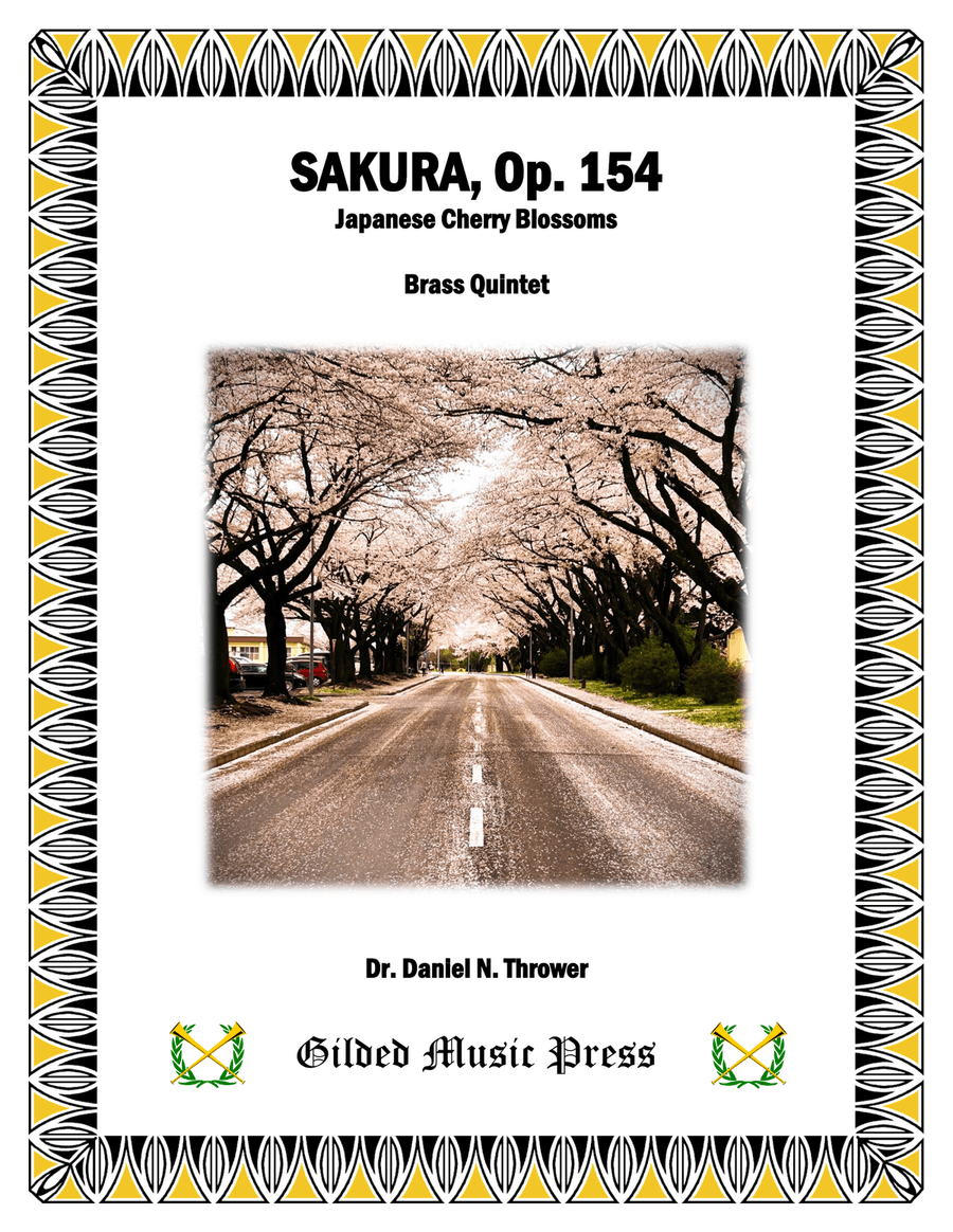 Sakura: Japanese Cherry Blossoms, Op. 154 Brass Quintet scores gallery preview page 1