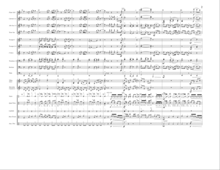 Sweet But Psycho (arr. Jay Dawson) - Full Score Marching Band scores gallery preview page 2