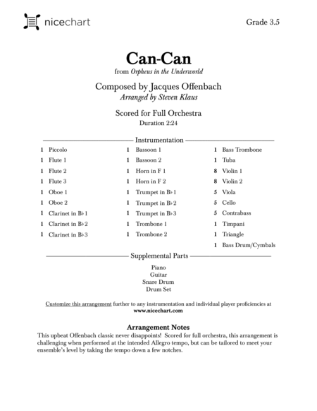 Can-Can (Score & Parts) image number null