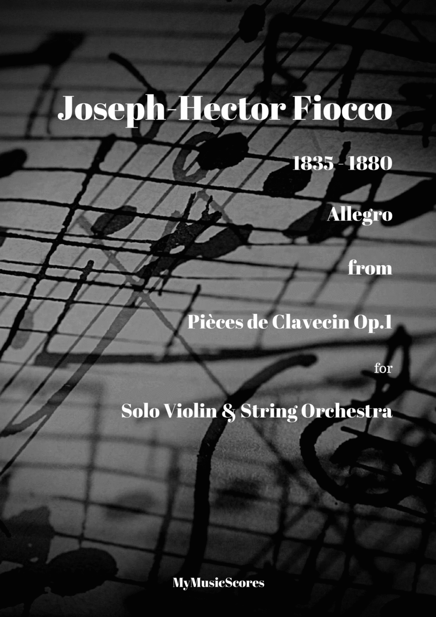 Fiocco Allegro for Violin and String Orchestra String Orchestra scores gallery preview page 1