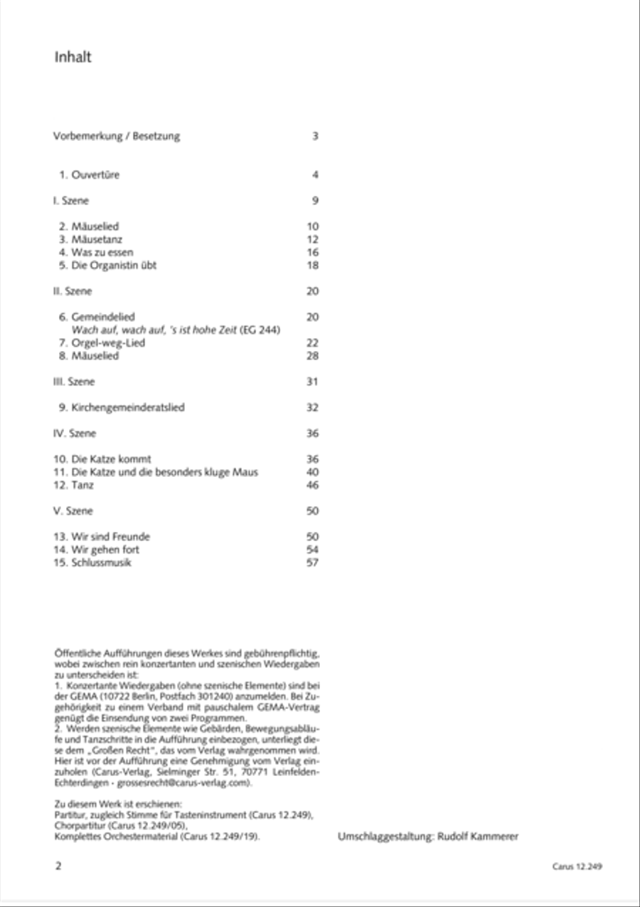 Mause in der Michaelskirche 4-Part scores gallery preview page 3