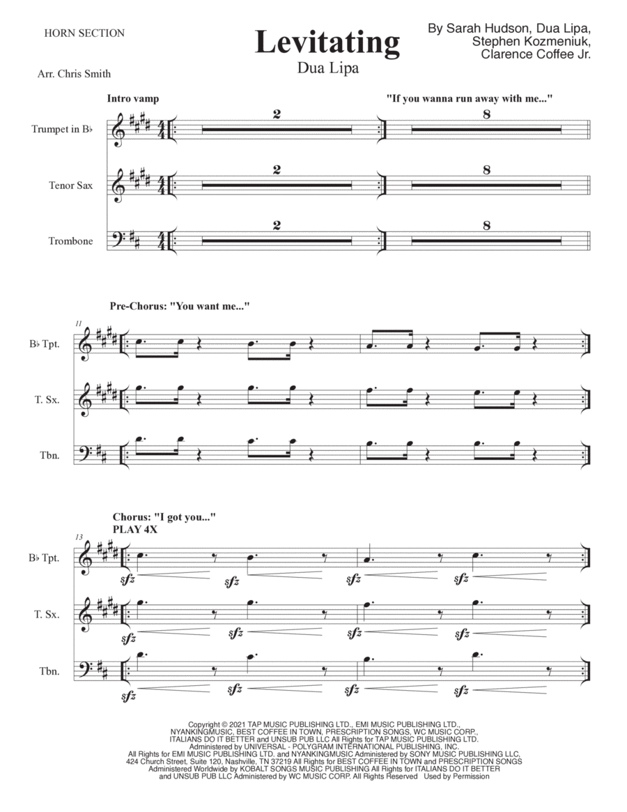 Levitating Piano scores gallery preview page 1