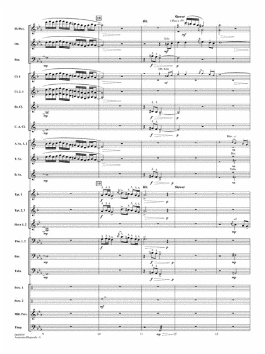 Armenian Rhapsody Concert Band scores gallery preview page 7