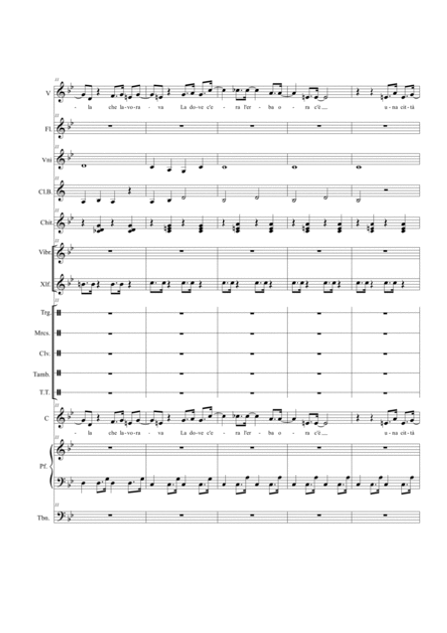 Il ragazzo della via Gluck Full Orchestra scores gallery preview page 3