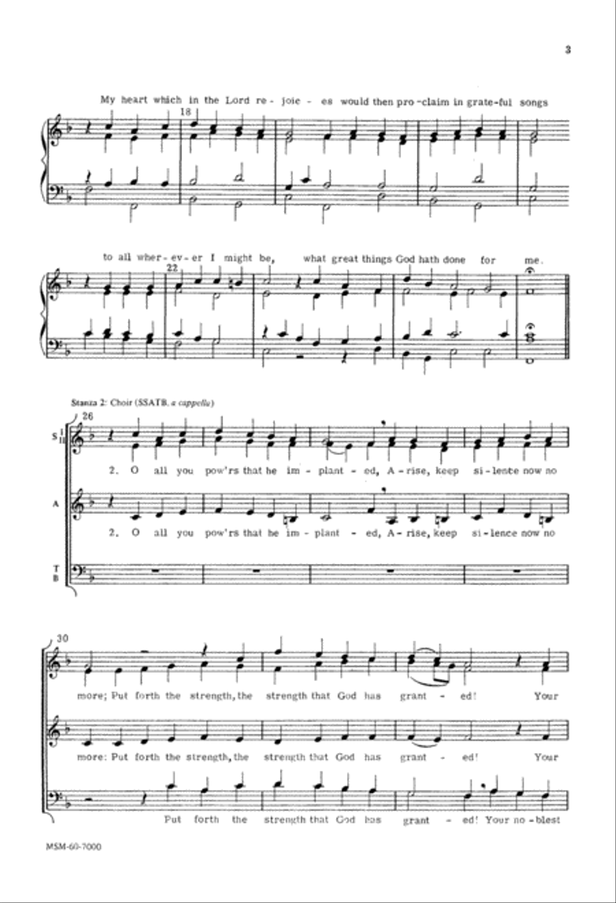 Oh, That I Had a Thousand Voices SSATB scores gallery preview page 3