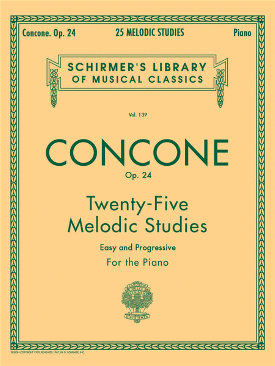 25 Melodic Studies, Op. 24 Piano Method scores gallery preview page 1