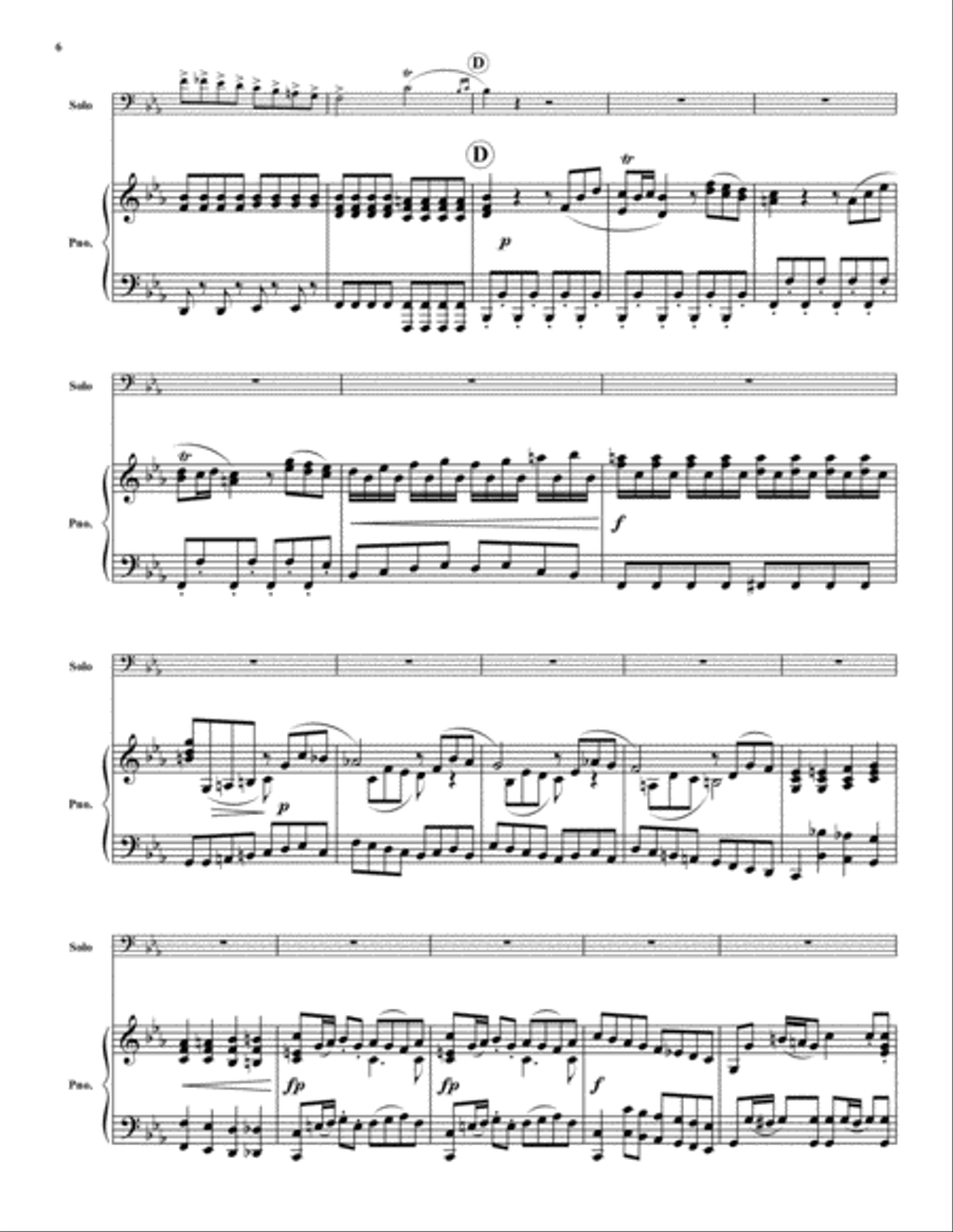 Allegro Moderato Euphonium scores gallery preview page 6