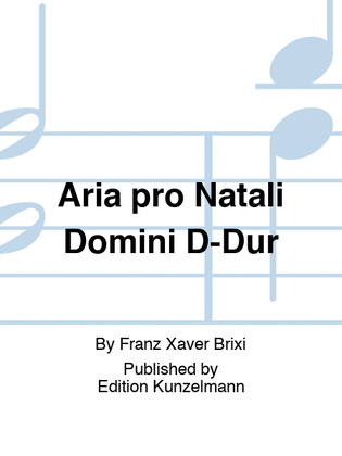Aria pro Natali Domini in D major