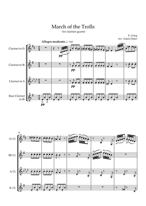 March of the Trolls - Clarinet Quartet