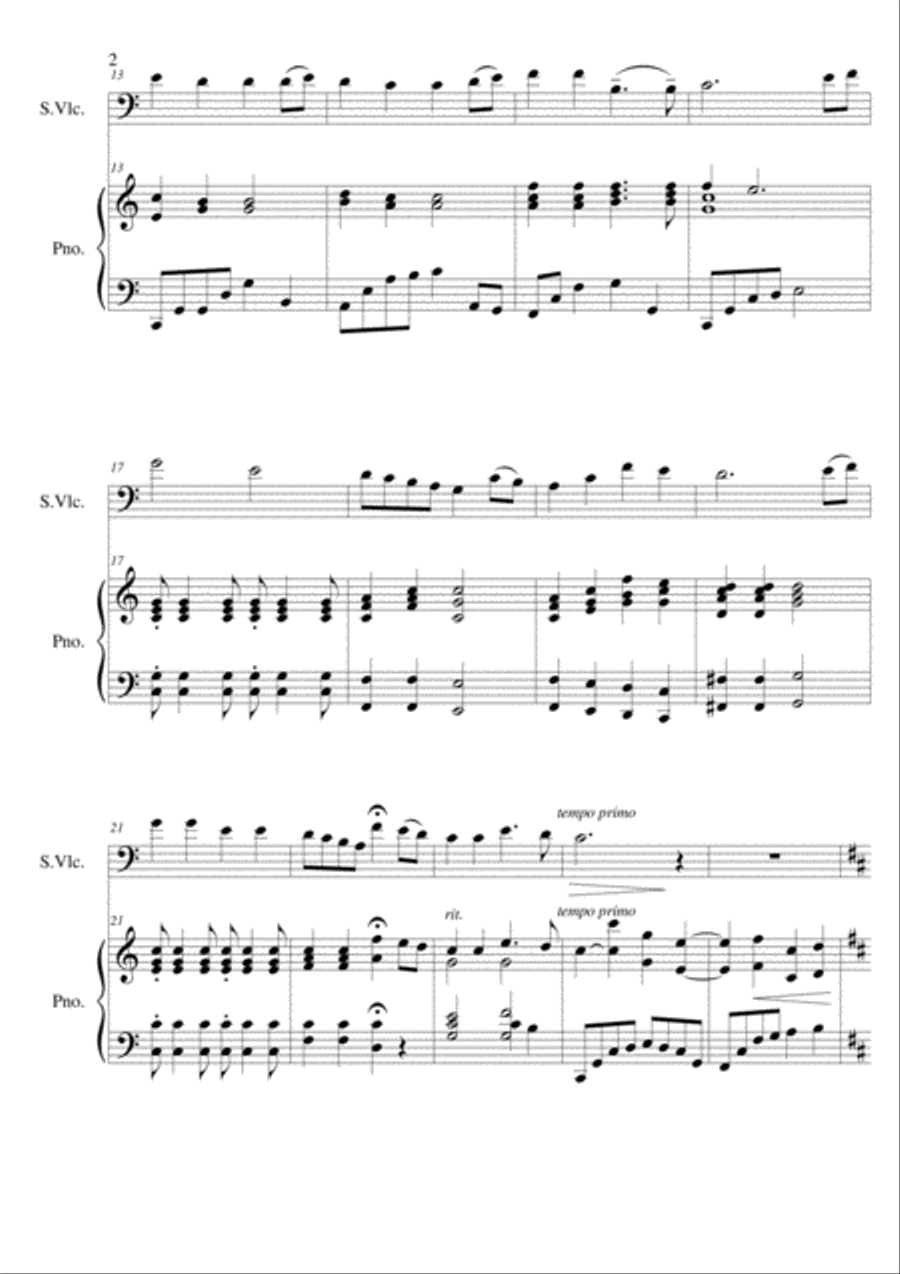 Nearer Medley Piano scores gallery preview page 3