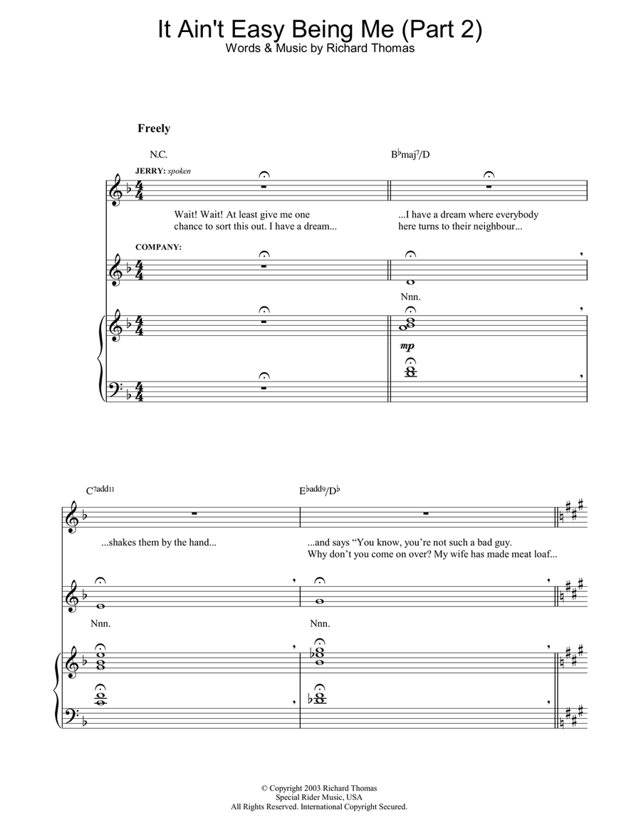It Ain't Easy Being Me (Part 2) (from Jerry Springer The Opera)
