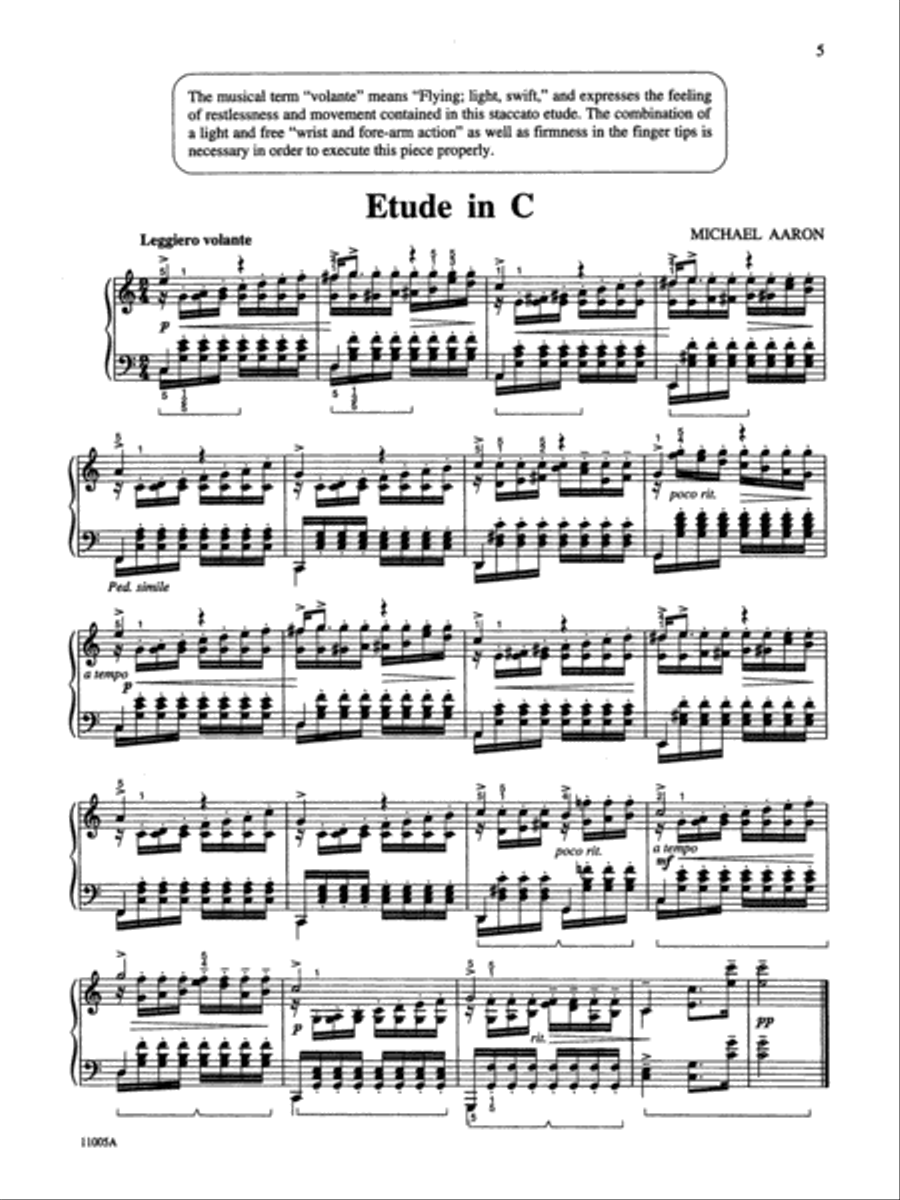 Michael Aaron Piano Course Lessons Grade 5 Piano Method scores gallery preview page 3