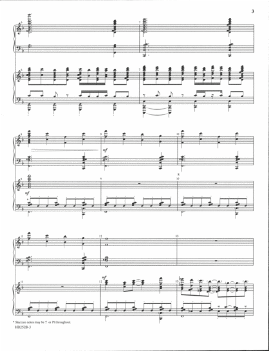 Soaring Praise - full score Handbell Choir scores gallery preview page 3