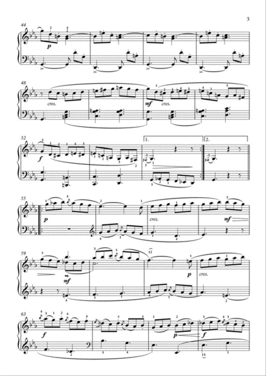 Scarlatti-Sonata in c-minor L.410 K.174(piano) Piano Solo scores gallery preview page 4