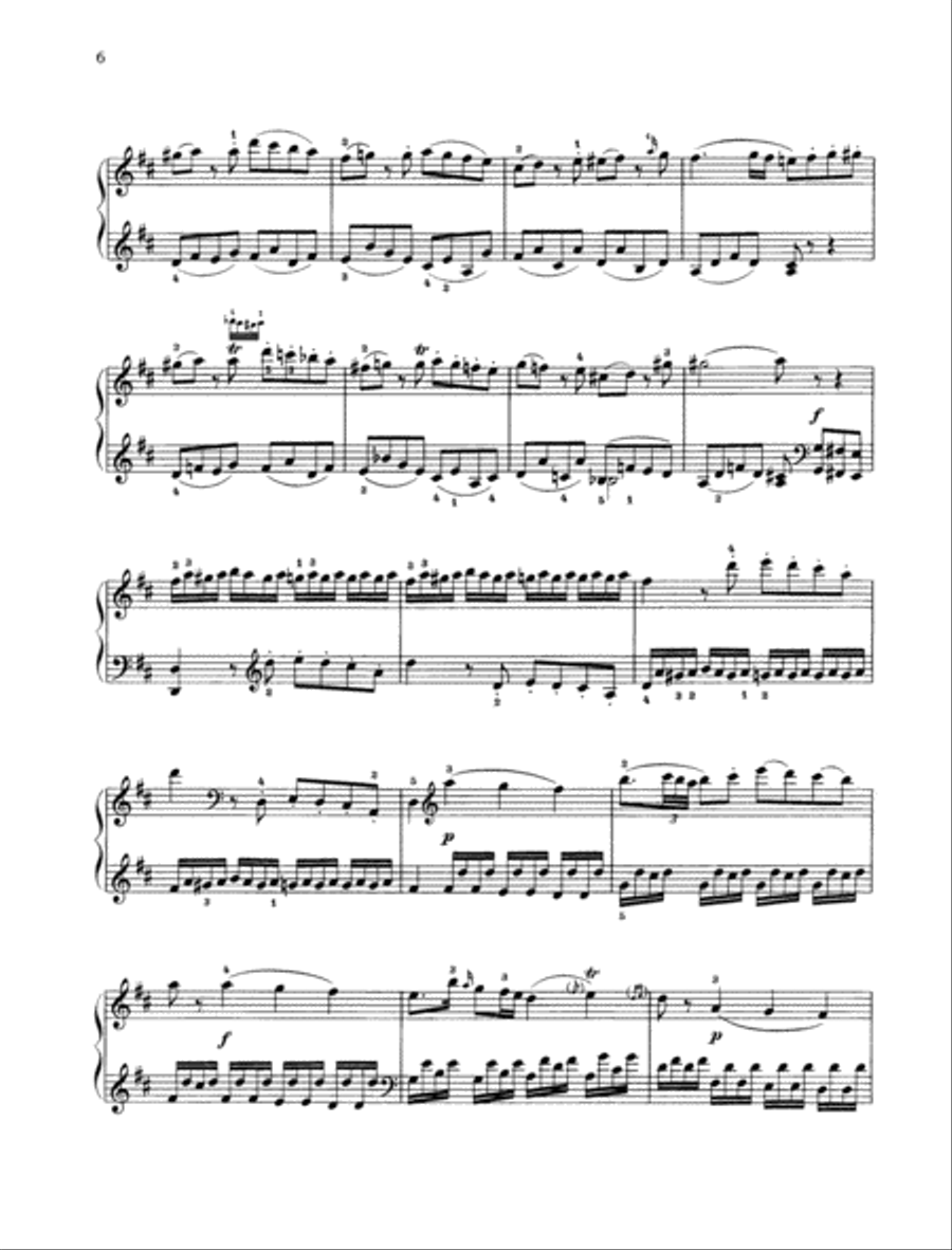 Sonata D major, K. 311 [284 c] Piano Solo scores gallery preview page 5