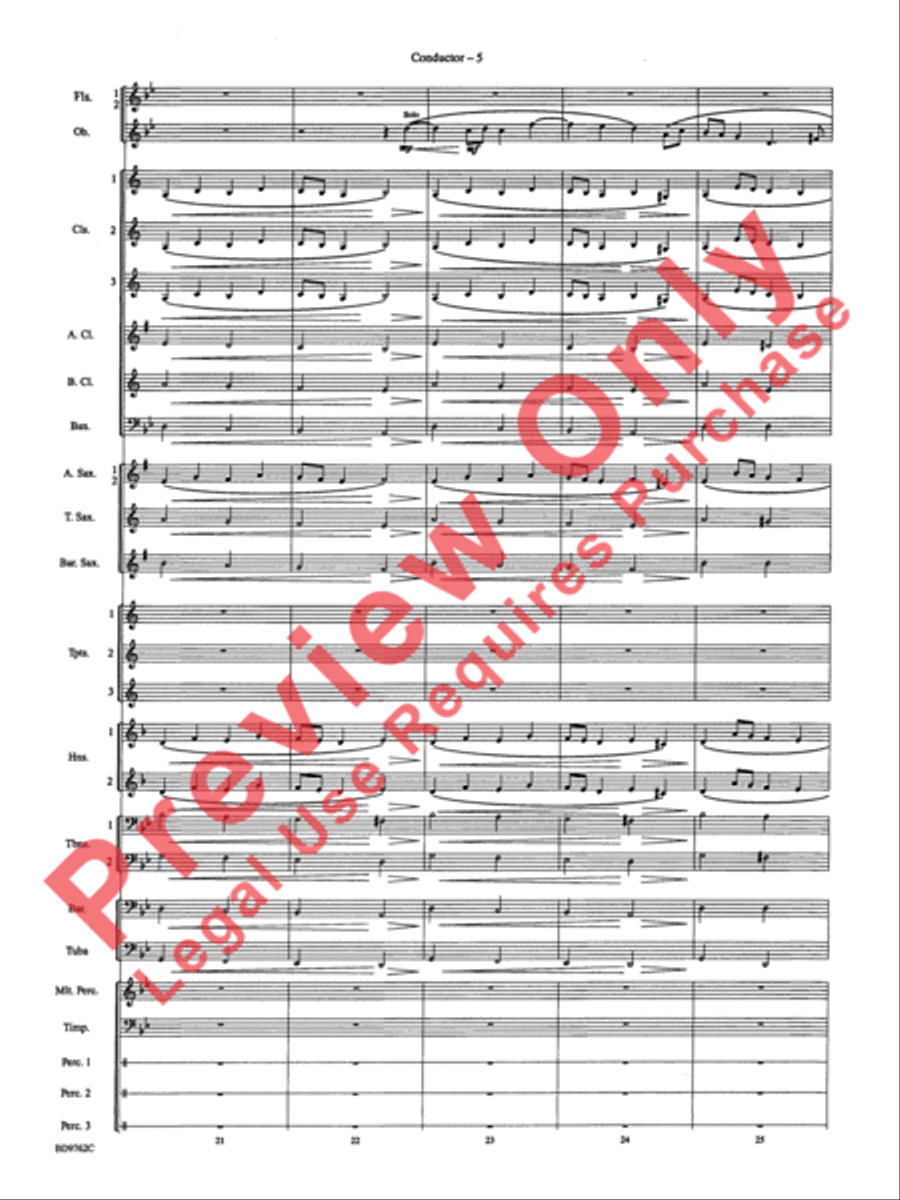 By Loch and Mountain Concert Band scores gallery preview page 8