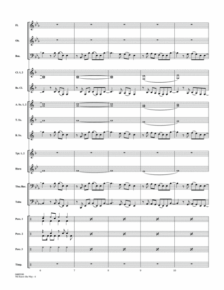 We Know the Way (from Moana) (arr. Johnnie Vinson) - Conductor Score (Full Score)