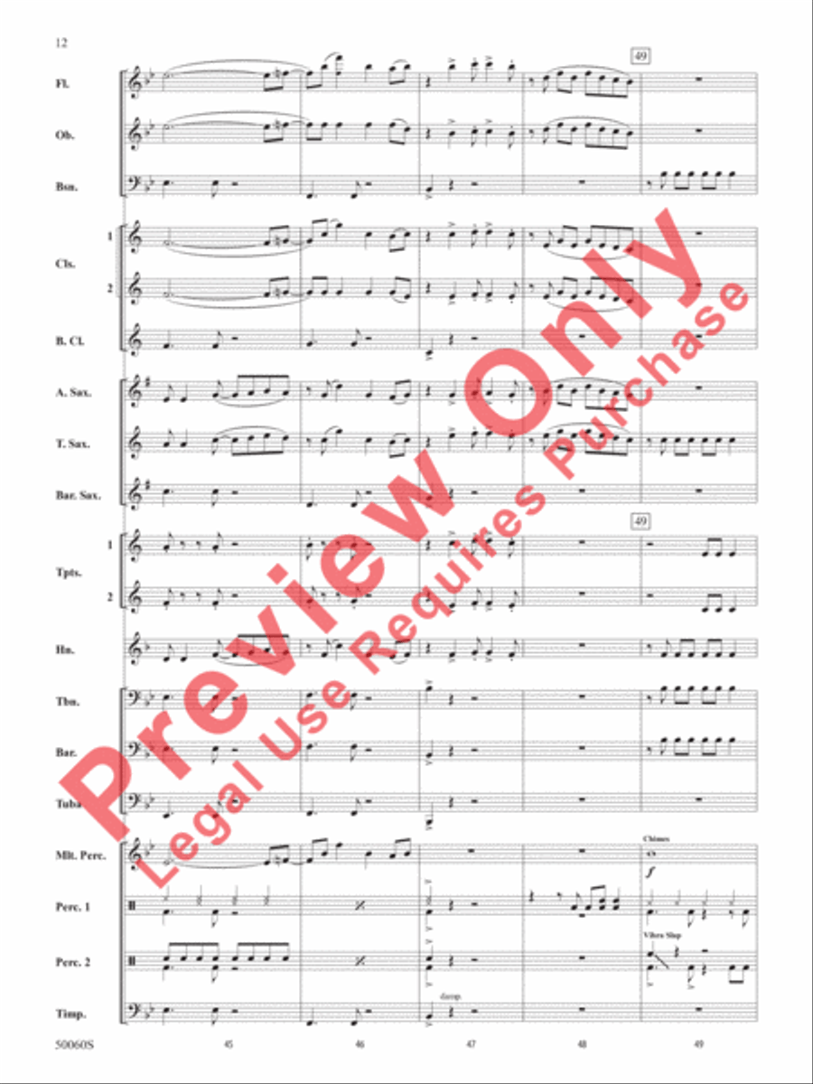 Made You Look Made You Look Concert Band scores gallery preview page 13