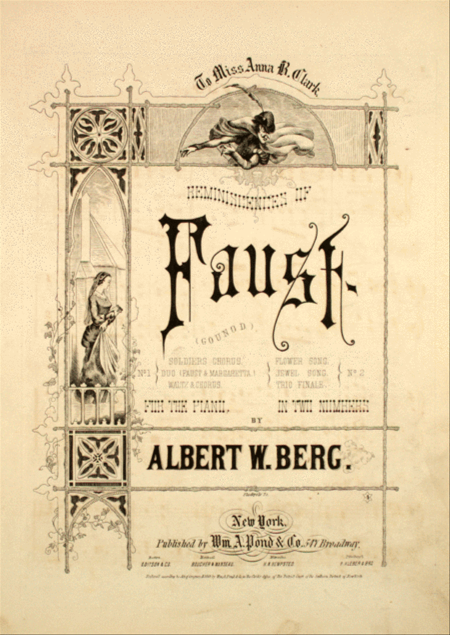 Reminiscences of Faust Piano Solo scores gallery preview page 1