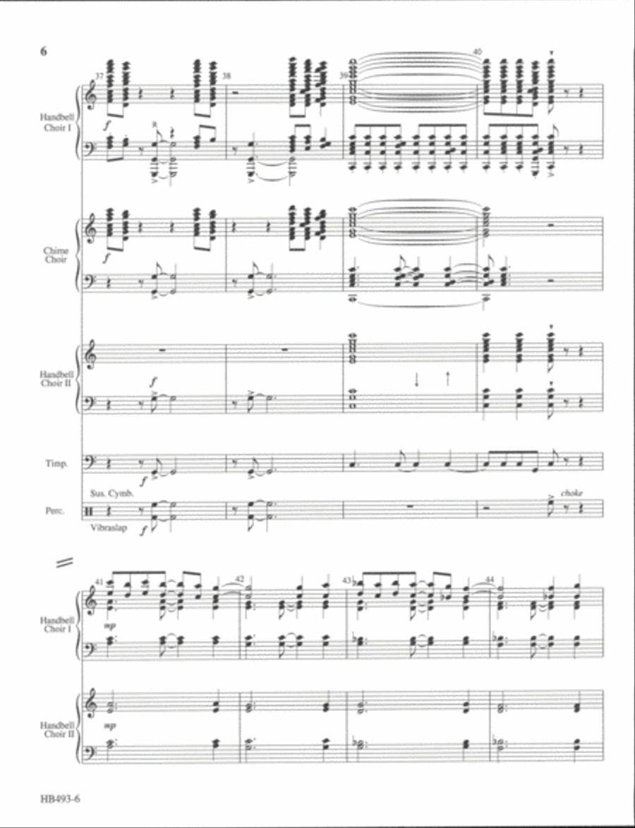 The Light of the World - full score Handbell Choir scores gallery preview page 6