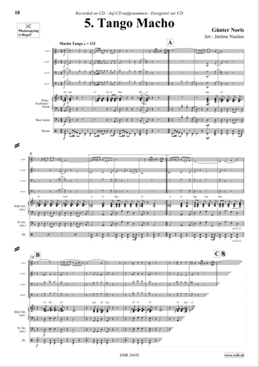 Let's Dance Volume 5 Let's Dance Volume 5 Woodwind Quartet scores gallery preview page 7
