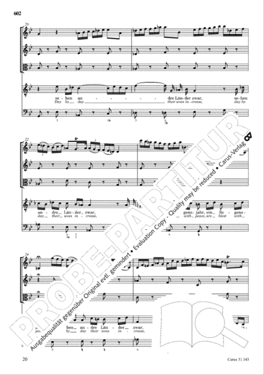 The Complete Sacred Vocal Works (Das geistliche Vokalwerk) Voice scores gallery preview page 603