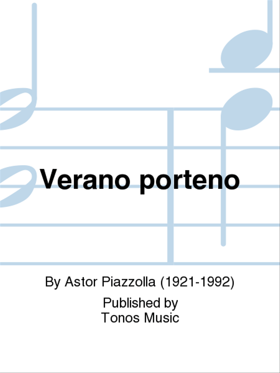 Verano porteno Double Bass scores gallery preview page 1