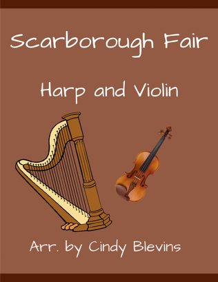 Book cover for Scarborough Fair, for Harp and Violin