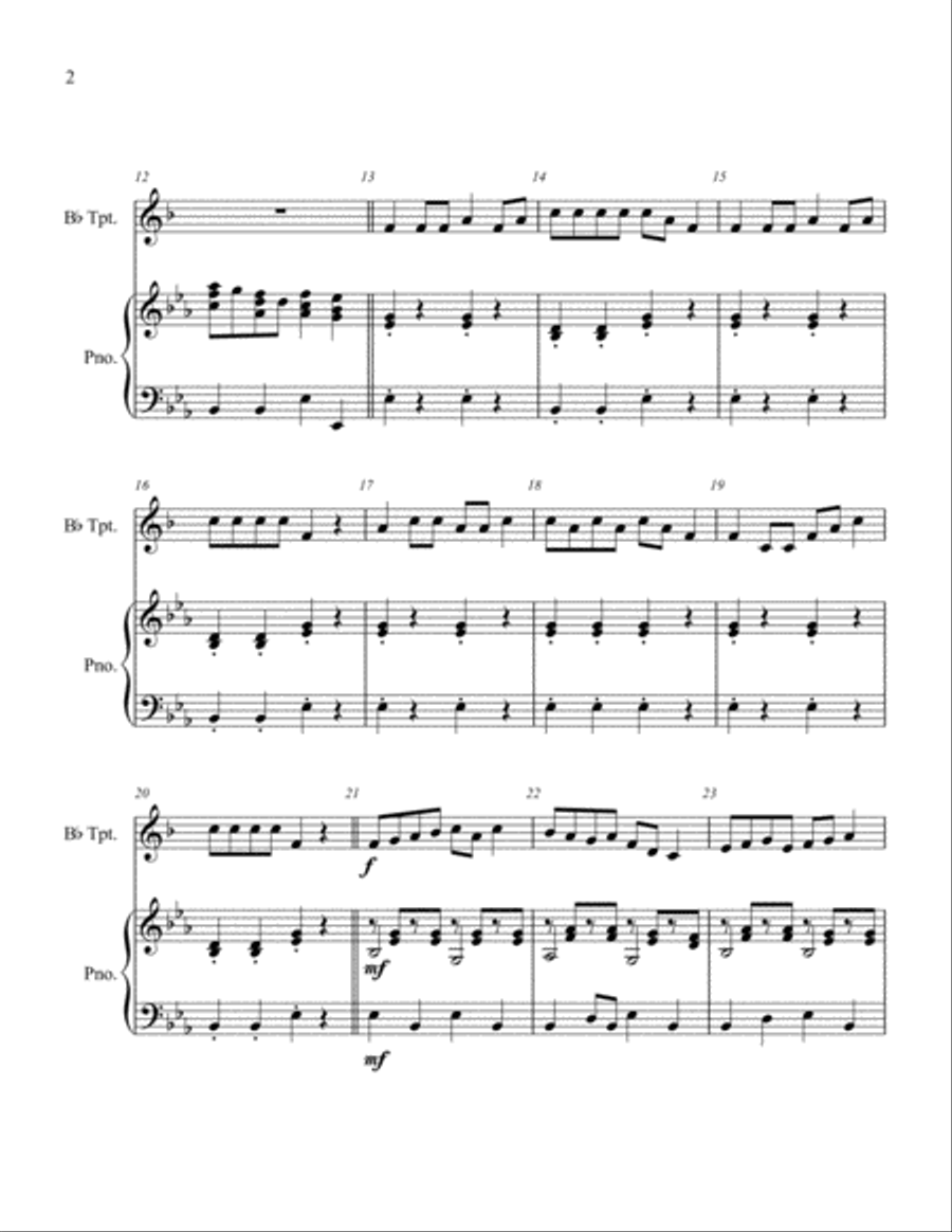 Trumpeter's Parade - Trumpet Solo Trumpet Solo scores gallery preview page 3
