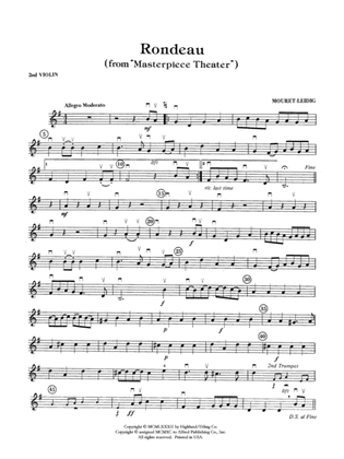 Rondeau (Theme from Masterpiece Theatre): 2nd Violin