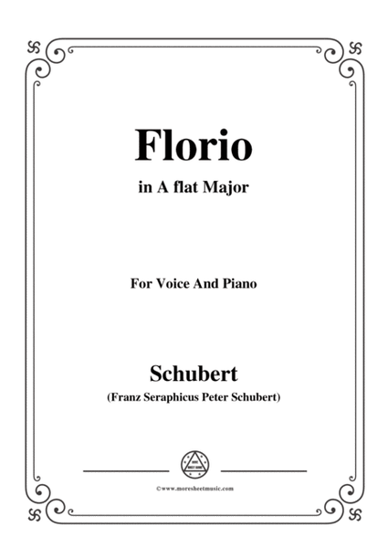 Schubert-Florio,Op.124 No.2,in A flat Major,for Voice&Piano image number null