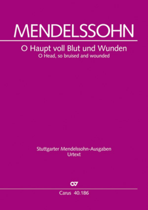Book cover for O sacred head, sore wounded (O Haupt voll Blut und Wunden)