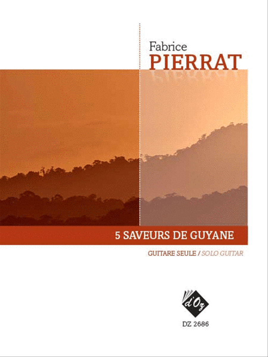 5 saveurs de Guyane Classical Guitar scores gallery preview page 1