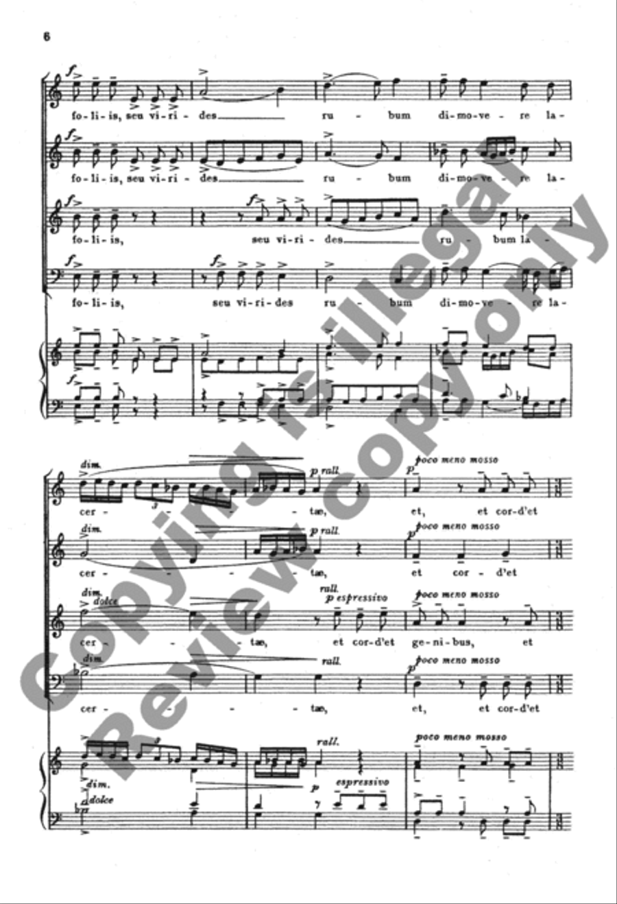 Vitas hinnuleo me similis, Chloe 4-Part scores gallery preview page 5