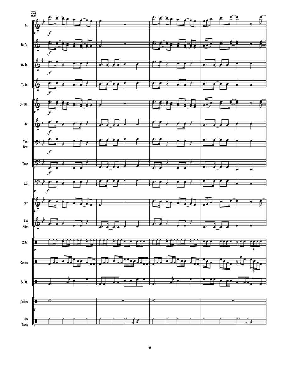 Butter Marching Band scores gallery preview page 5