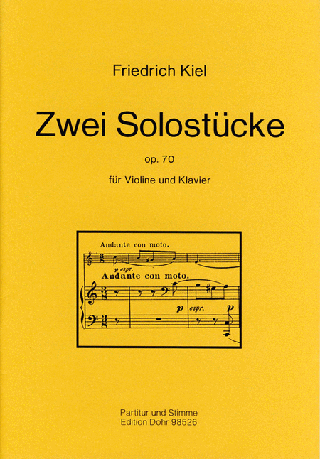 Zwei Solostücke für Violine und Klavier op. 70 (1872/77)