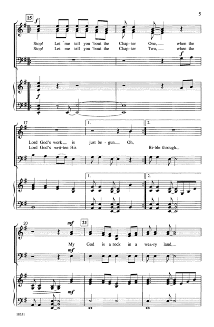 My God Is a Rock My God Is a Rock 3-Part scores gallery preview page 4