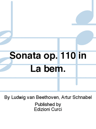 Sonata op. 110 in La bem.