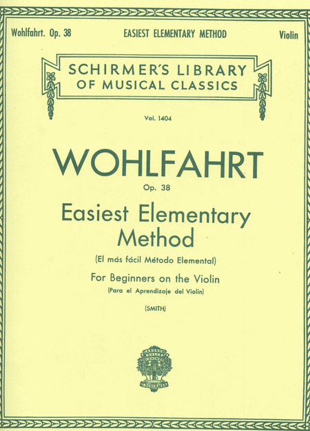 Easiest Elementary Method for Beginners, Op. 38 (Violin)