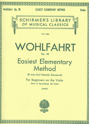 Book cover for Easiest Elementary Method for Beginners, Op. 38