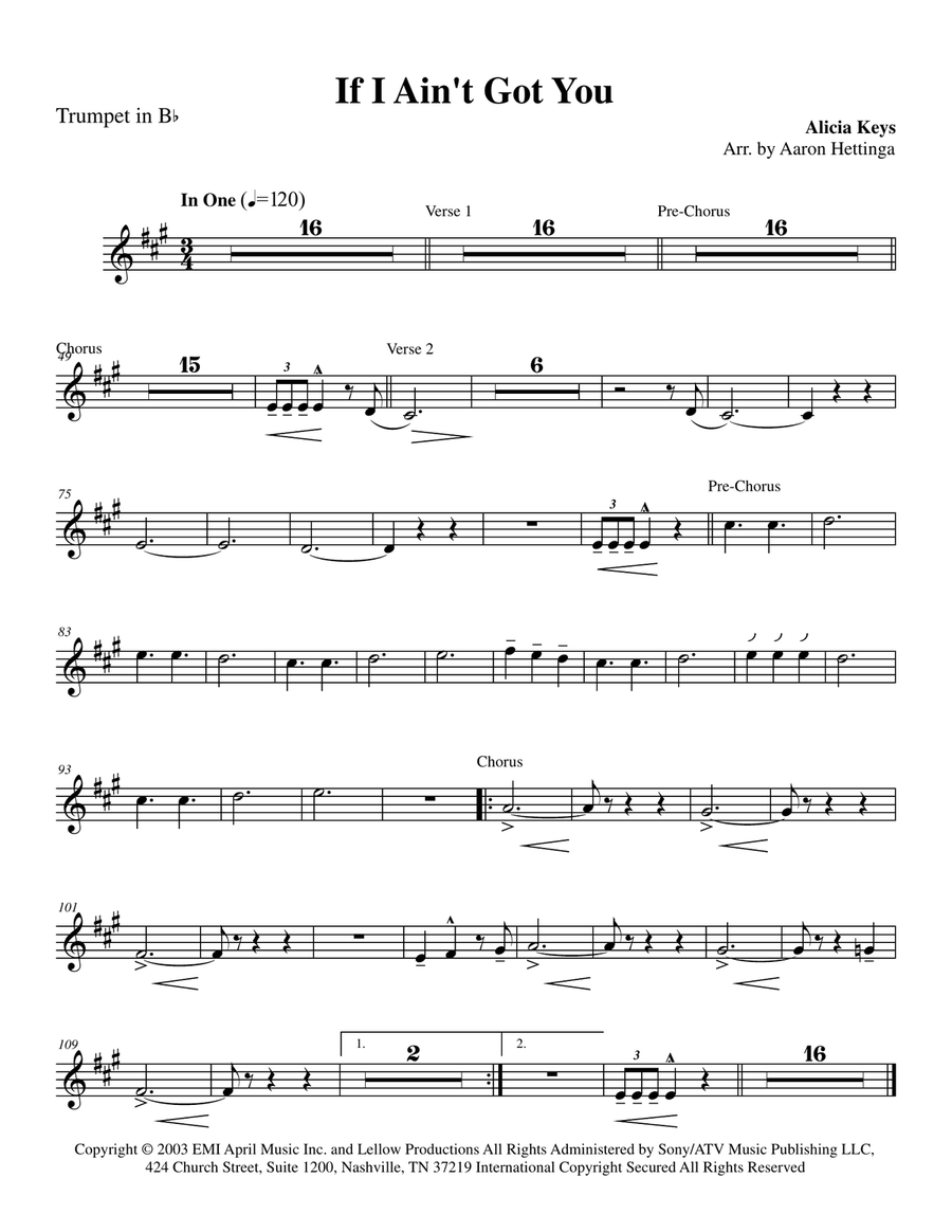 If I Ain't Got You Small Ensemble scores gallery preview page 2