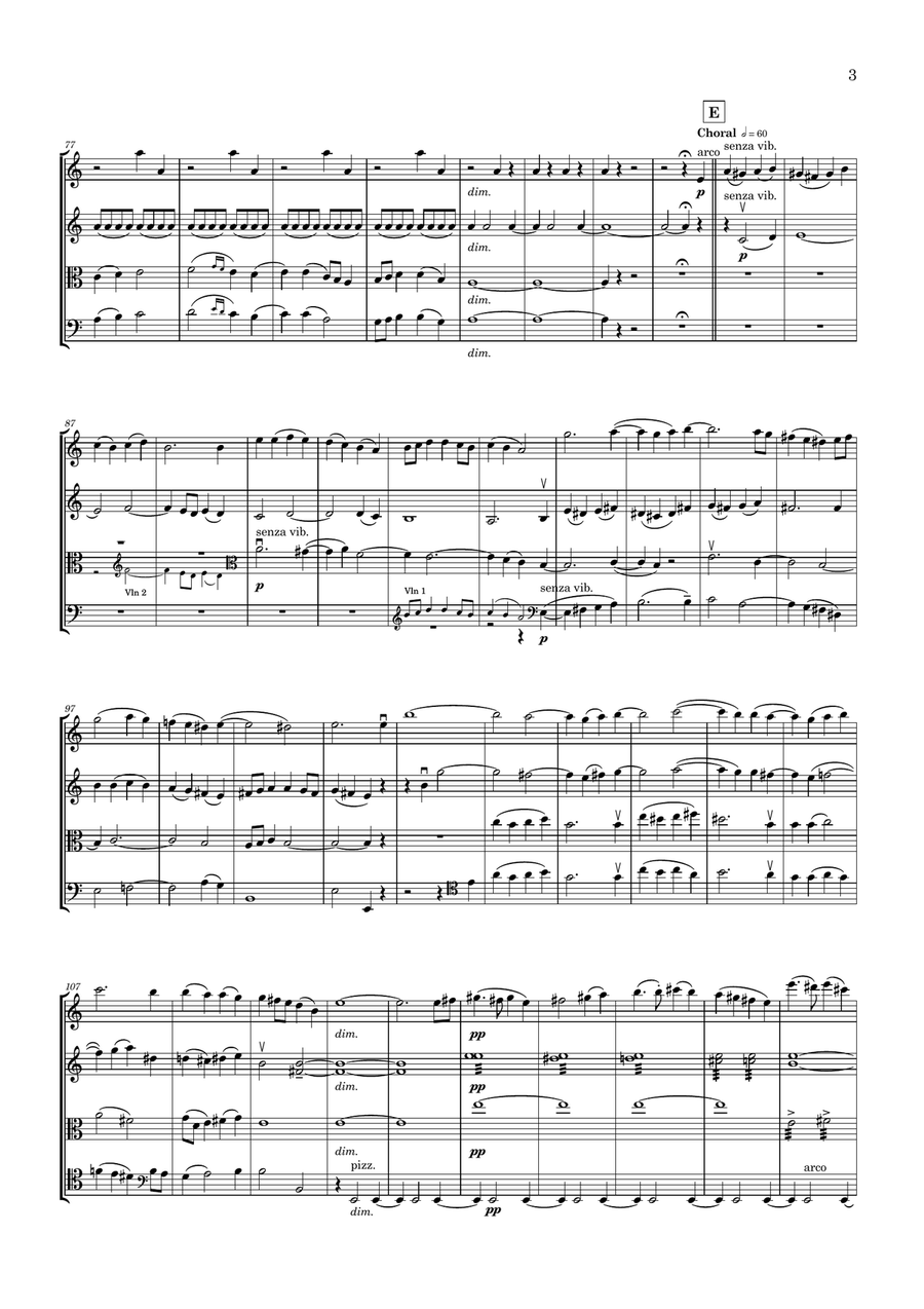 Jūdz tautietis String Quartet scores gallery preview page 3