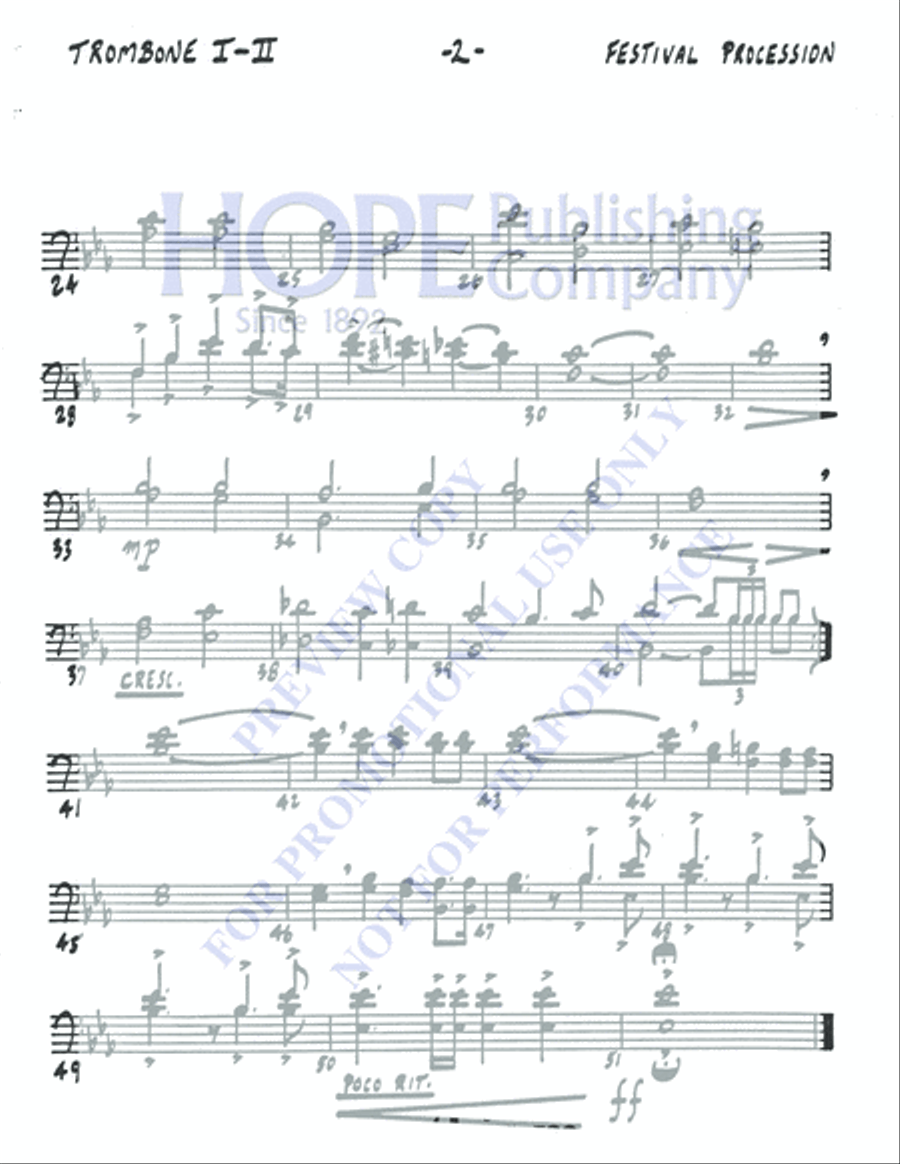 Festival Procession 5-Octaves scores gallery preview page 8