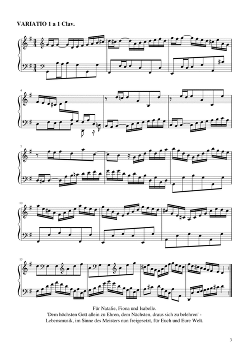 J. S. Bach - Goldberg Variations - BWV 988 - For Piano Solo Full Version image number null
