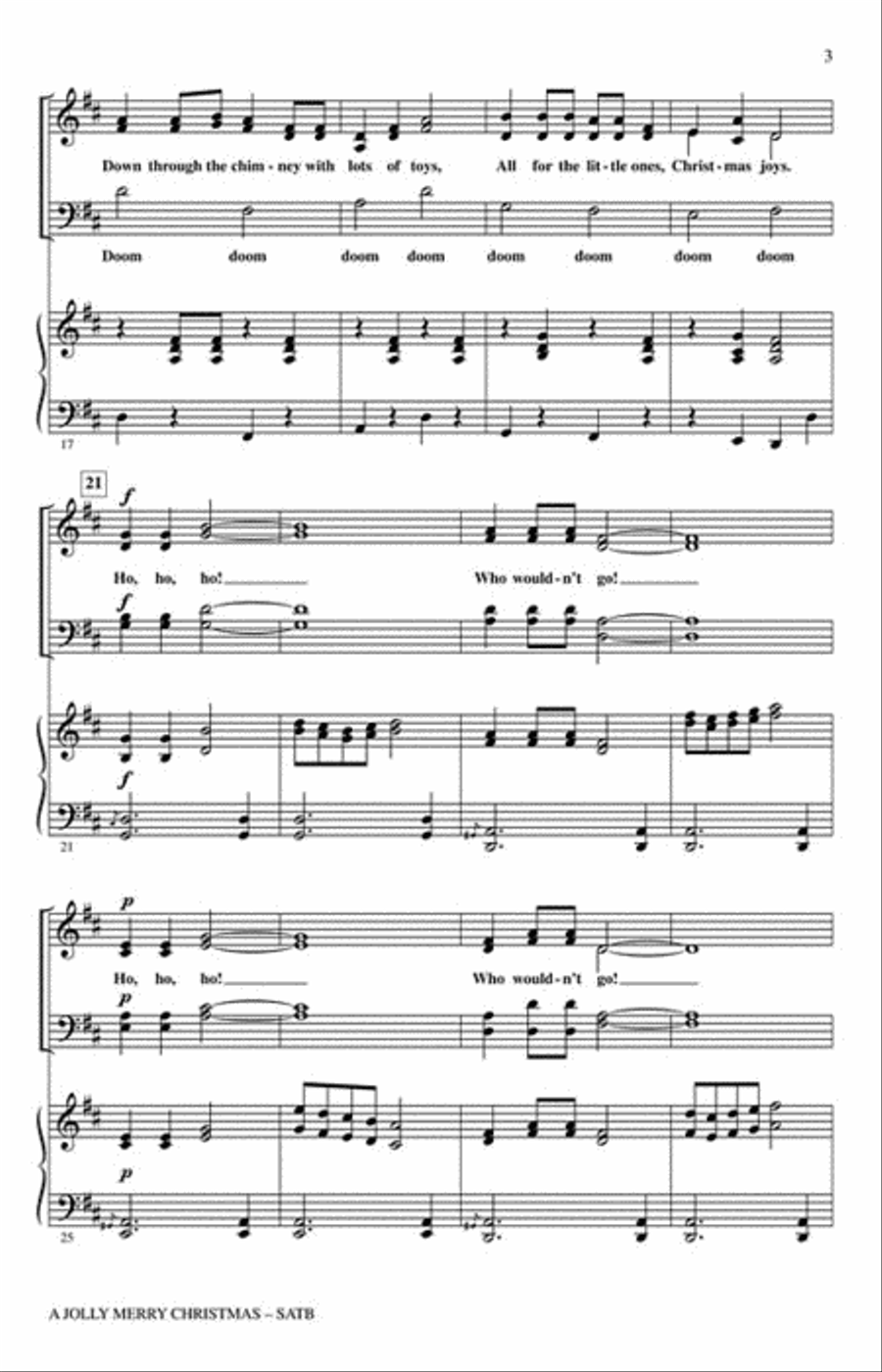 A Jolly Merry Christmas A Jolly Merry Christmas 4-Part scores gallery preview page 3