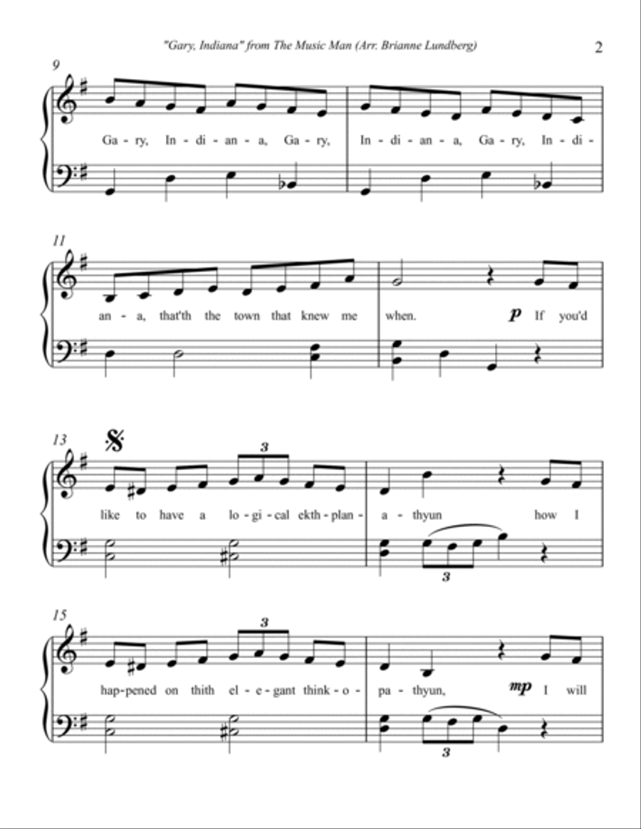 Gary, Indiana Voice scores gallery preview page 3
