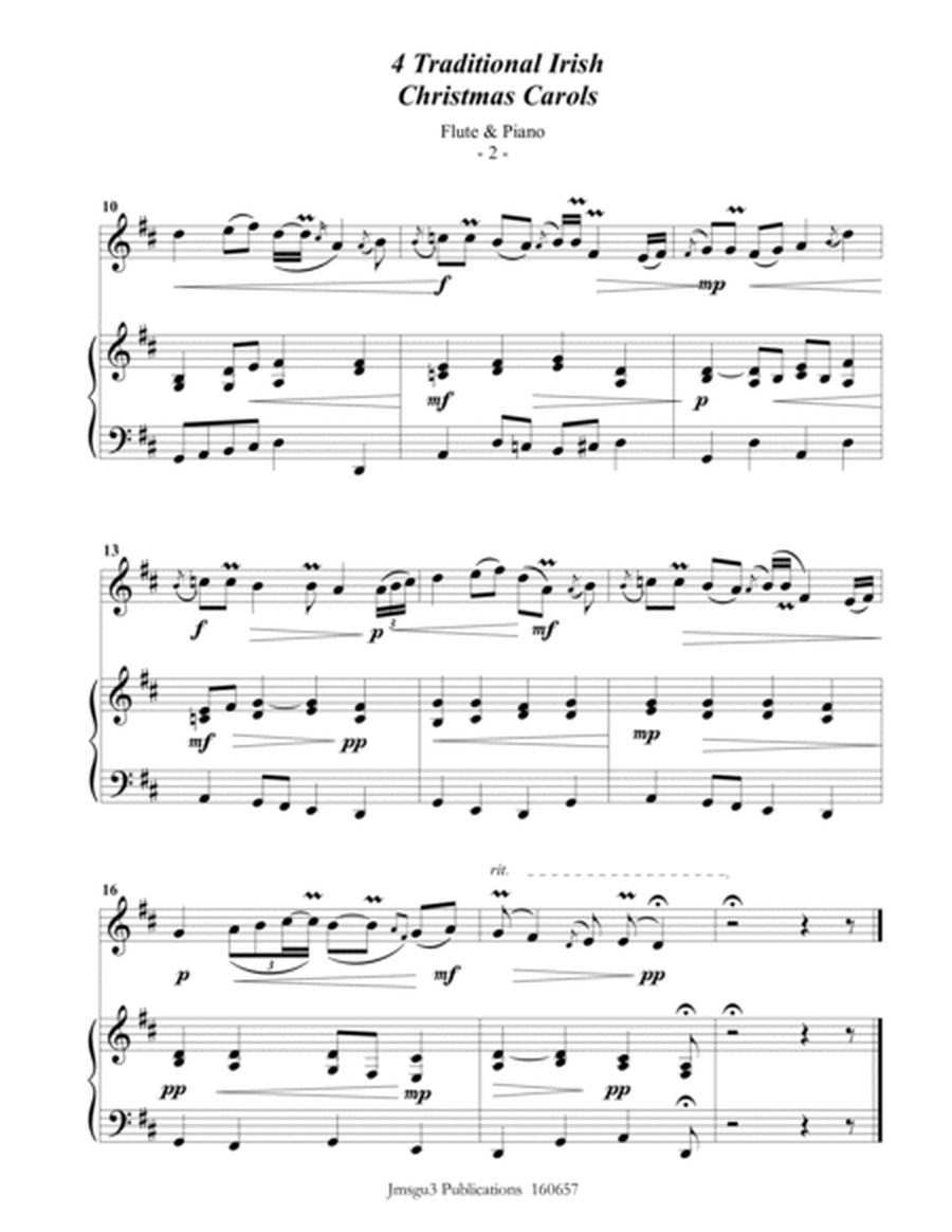 4 Traditional Irish Christmas Carols for Flute & Piano image number null